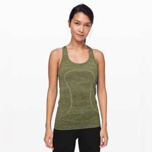 Lululemon Swiftly speed racerback tank Everglades size 6